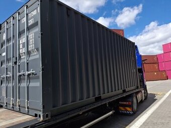 Lodní kontejner 20'DV one way - antacitově šedý