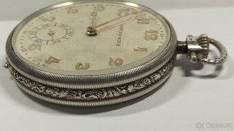 Staré pánské stříbrné kapesní hodinky DANUBIA WATCH