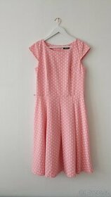 NOVÉ lososové šaty Gotta vel. 42 na vysokou postavu