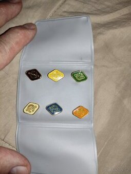 Odznaky sada JEDNOTA 6 ks + obal