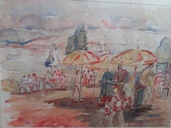 prodám obraz akvarel