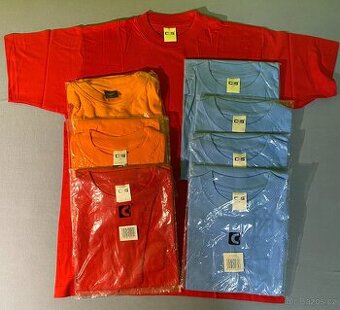 Nová trička ze 100% bavlny s krátkým rukávem, vel.: L