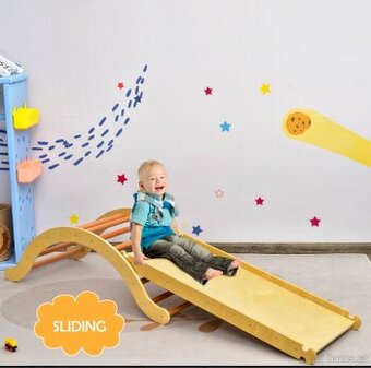 Multifunkční lezecká deska/houpacka - NOVÁ