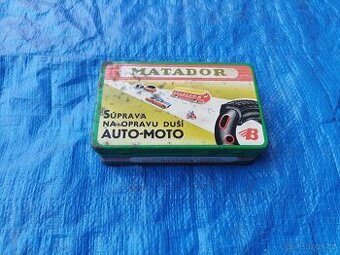 Plechová krabička Matador - súprava na opravu duší