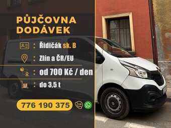 PŮJČOVNA DODÁVEK • PRONÁJEM –  Zlín a ČR/EU - od 700 Kč / de