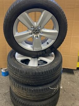 Hliníkové kola VW 5x112 letní pneu 205 55 R16 94V