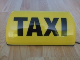 Transparent Taxi , magnetický , 12 V