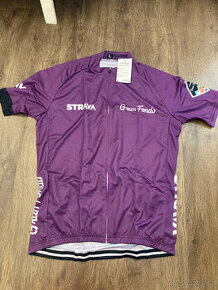 fialový Cyklistický dres STRAVA vel L