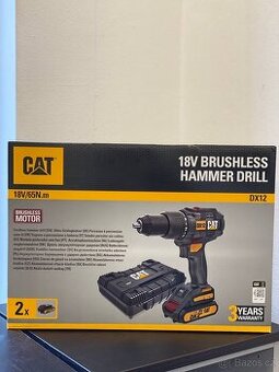 ZCELA NOVÁ aku vrtačka CAT Caterpillar DX12 – 2x baterie