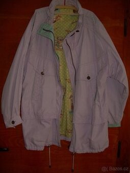 Dám. bunda (parka) starorůžová barva, vel.44, jarní,zimní