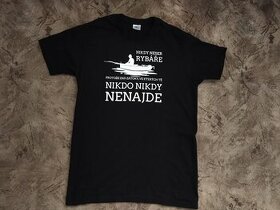 Černé pánské triko vel L