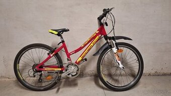 Dětské kolo Leader Fox Spider junior, červená 24''