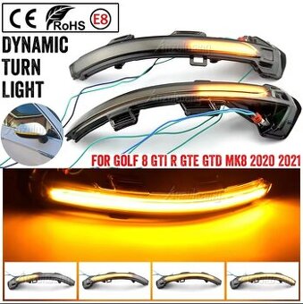 Dynamické led blinkry Vw Golf 8 MK8 GTI, GTD, R