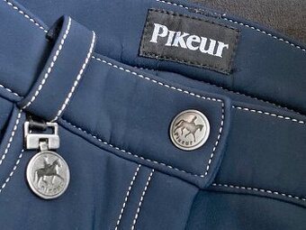 Rajtky Pikeur kožený sed Termo softshell tm.modré