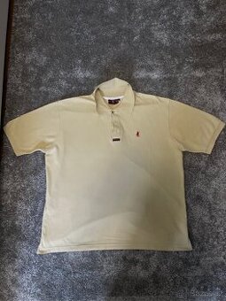 🟨 Ralph Lauren – béžové polo s logem jezdce