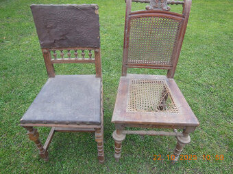 staré židle 2ks na renovaci