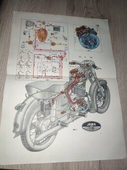 Jawa 350 kyvacka rozvod proudu