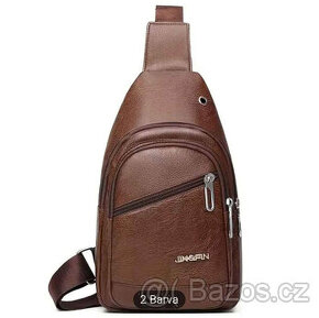 Nová kožená náprsní taška