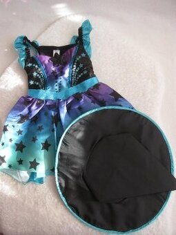 Karnevalový kostým-2 dílný, Malá čarodějka vel.92