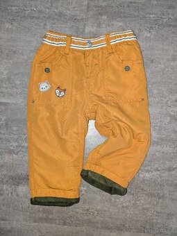 Vyteplené kalhoty - vel 80