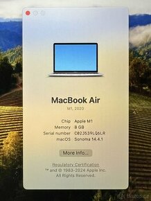 Apple Macbook Air 13” CZ M1 2022 8GB 512GB