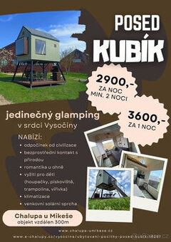 Posed Kubík, jedinečný glampingový zážitek na Vysočině - 1