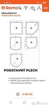 PODSTAVNÝ PLECH POD KAMNA