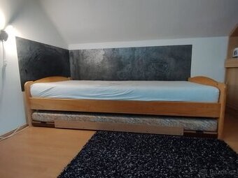 Postel 90×200 masiv buk
