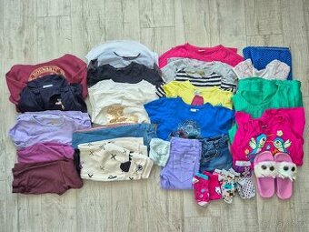 Velký mix dívčího oblečení podzim 134/140, 20 ks