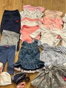 set dívčího oblečení 25ks 9-12 měs, vel. 80