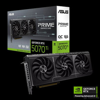ASUS PRIME GeForce RTX 5070 Ti OC 16GB - Nová Nerozbalená