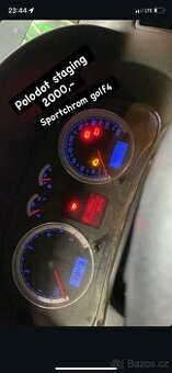 Budíky sportchrom Polodot golf4