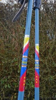 retro čs. lyžař. duralové hůlky ze 70. let [120 cm]