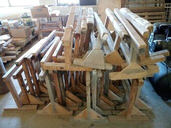 Dřevěné truhlářské kozy