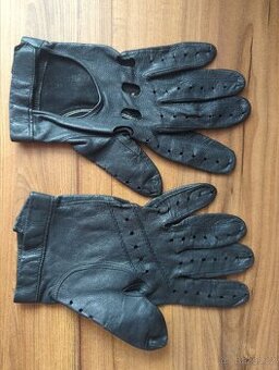 Kožené motoristické rukavice