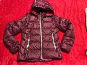 Dívčí péřová fialová bunda / vesta Reima, vel. 158