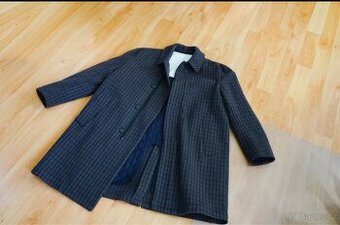 Vlněný kabát Acne Studios Multicolor Check Marc Coat