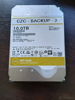 Pevný disk WD Gold - 10TB - posledních 5 kusů k dispozici