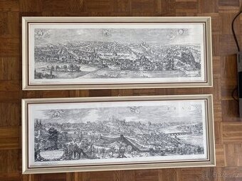 Sadelerův prospekt - dva obrazy Prahy 1606