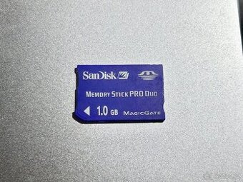 SanDisk Memory Stick PRO Duo 1GB – modrá