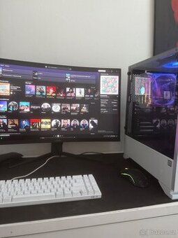 Výkonný herní PC I9 + RX 6800 + nový monitor + herní set – n