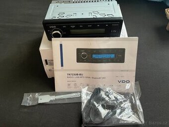Autorádio VDO TR723UB-BU Bluetooth 24V/Bluetooth, USB