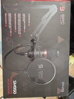 stream usb microphone spc gear sm950, jako nový