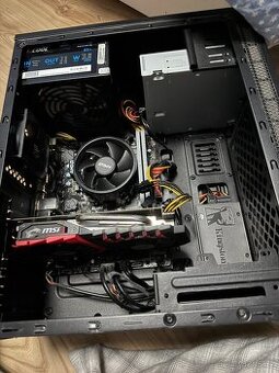 Herní PC 1050Ti, Ryzen 5 2400G, 32GB RAM, MSI A320M