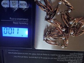 Zlatý řetízek 14 kr Perly