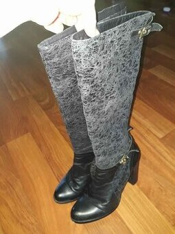 Dámské luxusní kozacky Baťa, vel 40