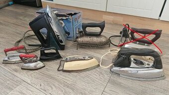 Staré žehličky - 7ks