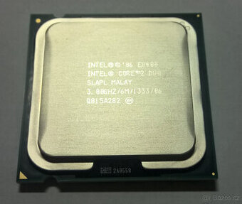 Intel E8400 (Core 2 Duo) 2x3.0 GHz, 6 MB, LGA775