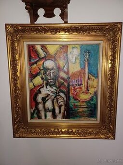 Jan Bauch. Olej na desce. Katalogový.