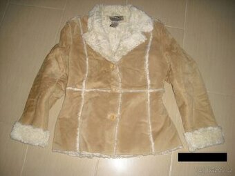kožený dámský kabát, unisize